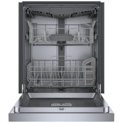 Bosch 300 Series Dishwasher, 24" Brushed Steel Anti-Fingerprint SHE53CE5N