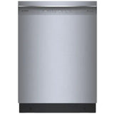 Bosch 300 Series Dishwasher, 24" Brushed Steel Anti-Fingerprint SHE53CE5N
