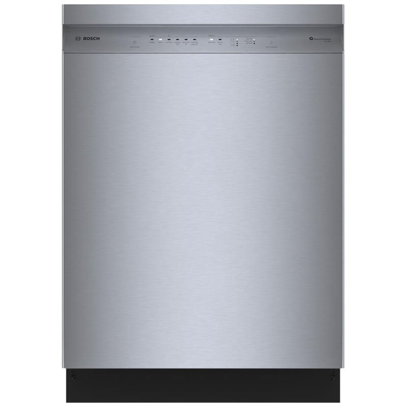 Bosch 100 Series SHE5AE75N Dishwasher, 24 inch Exterior Width, 46 dB Decibel Level, Full Console, Stainless Interior, 8 Wash Cycles, 15 Capacity (Place Settings), 3 Loading Racks, Wifi Enabled, Stainless Steel colour