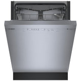 Bosch 100 Series SHE5AE75N Dishwasher, 24 inch Exterior Width, 46 dB Decibel Level, Full Console, Stainless Interior, 8 Wash Cycles, 15 Capacity (Place Settings), 3 Loading Racks, Wifi Enabled, Stainless Steel colour