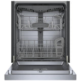 Bosch 100 Series SHE5AE75N Dishwasher, 24 inch Exterior Width, 46 dB Decibel Level, Full Console, Stainless Interior, 8 Wash Cycles, 15 Capacity (Place Settings), 3 Loading Racks, Wifi Enabled, Stainless Steel colour
