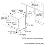 Bosch 100 Series SHE5AE75N Dishwasher, 24 inch Exterior Width, 46 dB Decibel Level, Full Console, Stainless Interior, 8 Wash Cycles, 15 Capacity (Place Settings), 3 Loading Racks, Wifi Enabled, Stainless Steel colour