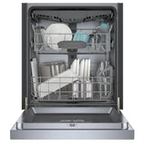 Bosch 100 Series SHE5AE75N Dishwasher, 24 inch Exterior Width, 46 dB Decibel Level, Full Console, Stainless Interior, 8 Wash Cycles, 15 Capacity (Place Settings), 3 Loading Racks, Wifi Enabled, Stainless Steel colour