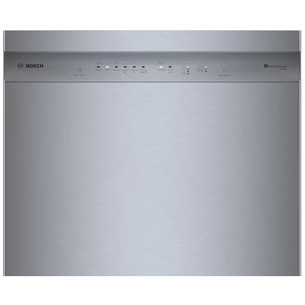 Bosch 100 Series 24" Dishwasher, SHE5AE75N, Brushed Steel Anti-Fingerprint, WiFi Enabled