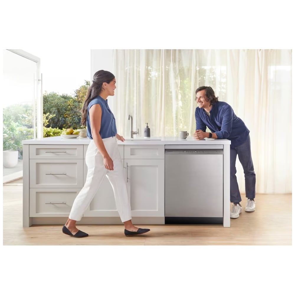 Bosch 100 Series 24" Dishwasher, SHE5AE75N, Brushed Steel Anti-Fingerprint, WiFi Enabled