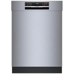 Bosch 800 Series SHE78CM5N Dishwasher, 24 inch Exterior Width, 42 dB Decibel Level, Full Console, Stainless Interior, 8 Wash Cycles, 16 Capacity (Place Settings), 3 Loading Racks, Wifi Enabled, Stainless Steel colour