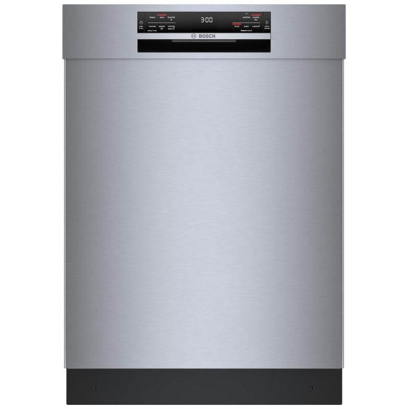 Bosch 800 Series SHE78CM5N Dishwasher, 24 inch Exterior Width, 42 dB Decibel Level, Full Console, Stainless Interior, 8 Wash Cycles, 16 Capacity (Place Settings), 3 Loading Racks, Wifi Enabled, Stainless Steel colour