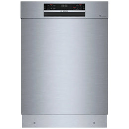 Bosch 800 Series SHE78D75UC Dishwasher, 24 inch Exterior Width, 42 dB Decibel Level, Full Console, Stainless Interior, 5 Wash Cycles, 15 Capacity (Place Settings), 3 Loading Racks, Wifi Enabled, Stainless Steel colour
