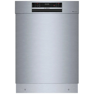 Bosch 800 Series SHE78D75UC Dishwasher, 24 inch Exterior Width, 42 dB Decibel Level, Full Console, Stainless Interior, 5 Wash Cycles, 15 Capacity (Place Settings), 3 Loading Racks, Wifi Enabled, Stainless Steel colour