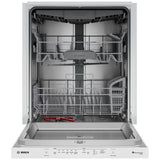 Bosch SHP53EM2N Dishwasher, 24 inch Exterior Width, 46 dB Decibel Level, Fully Integrated, Stainless Interior, 5 Wash Cycles, 15 Capacity (Place Settings), 3 Loading Racks, Wifi Enabled, White colour