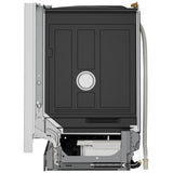 Bosch SHP53EM2N Dishwasher, 24 inch Exterior Width, 46 dB Decibel Level, Fully Integrated, Stainless Interior, 5 Wash Cycles, 15 Capacity (Place Settings), 3 Loading Racks, Wifi Enabled, White colour