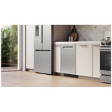 Bosch 300 Series SHP53EM5N Dishwasher, 24 inch Exterior Width, 46 dB Decibel Level, Fully Integrated, Stainless Interior, 5 Wash Cycles, 15 Capacity (Place Settings), 3 Loading Racks, Wifi Enabled, Stainless Steel colour