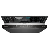 Bosch 300 Series SHP53EM6N Dishwasher, 24 inch Exterior Width, 46 dB Decibel Level, Fully Integrated, Stainless Interior, 5 Wash Cycles, 15 Capacity (Place Settings), 3 Loading Racks, Wifi Enabled, Black colour