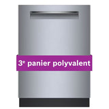 Bosch 500 Series Dishwasher, 24" Brushed Steel SHP55CM5N