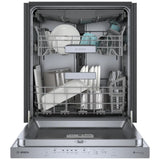 Bosch 500 Series SHP65CP5N Dishwasher, 24 inch Exterior Width, 44 dB Decibel Level, Fully Integrated, Stainless Interior, 5 Wash Cycles, 16 Capacity (Place Settings), 3 Loading Racks, Wifi Enabled, Stainless Steel colour