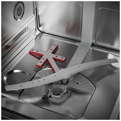 Bosch 500 Series Dishwasher, 24 inch Exterior Width, Brushed Steel