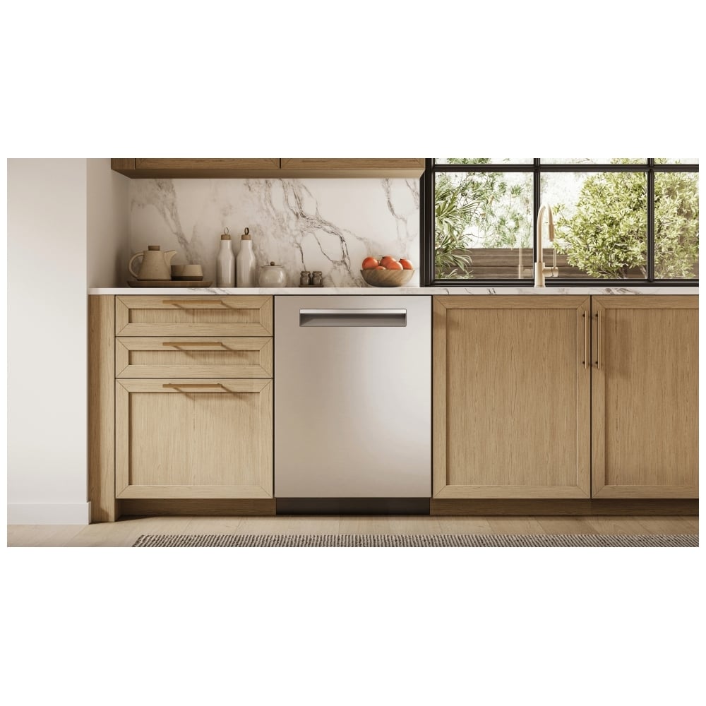 Bosch 500 Series Dishwasher, 24 inch Exterior Width, Brushed Steel