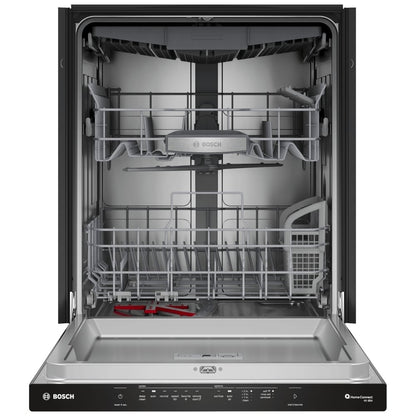 Bosch 500 Series Dishwasher, 24 inch Exterior Width, Brushed Steel