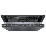 Bosch 800 Series SHP78CM4N Dishwasher, 24 inch Exterior Width, 42 dB Decibel Level, Fully Integrated, Stainless Interior, 8 Wash Cycles, 16 Capacity (Place Settings), 3 Loading Racks, Wifi Enabled, Black Stainless Steel colour