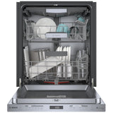 Bosch 800 Series SHP78CM5N Dishwasher, 24 inch Exterior Width, 42 dB Decibel Level, Fully Integrated, Stainless Interior, 8 Wash Cycles, 16 Capacity (Place Settings), 3 Loading Racks, Wifi Enabled, Stainless Steel colour