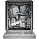 Bosch 800 Series SHP78DM5N Dishwasher, 24 inch Exterior Width, 42 dB Decibel Level, Fully Integrated, Stainless Interior, 8 Wash Cycles, 16 Capacity (Place Settings), 3 Loading Racks, Wifi Enabled, Stainless Steel colour