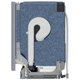 Bosch 800 Series SHP78DM5N Dishwasher, 24 inch Exterior Width, 42 dB Decibel Level, Fully Integrated, Stainless Interior, 8 Wash Cycles, 16 Capacity (Place Settings), 3 Loading Racks, Wifi Enabled, Stainless Steel colour