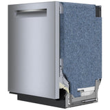 Bosch 500 Series SHP95CM5N Dishwasher, 24 inch Exterior Width, 38 dB Decibel Level, Fully Integrated, Stainless Interior, 8 Wash Cycles, 16 Capacity (Place Settings), 3 Loading Racks, Wifi Enabled, Stainless Steel colour