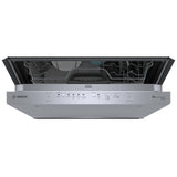 Bosch 500 Series SHP95CM5N Dishwasher, 24 inch Exterior Width, 38 dB Decibel Level, Fully Integrated, Stainless Interior, 8 Wash Cycles, 16 Capacity (Place Settings), 3 Loading Racks, Wifi Enabled, Stainless Steel colour