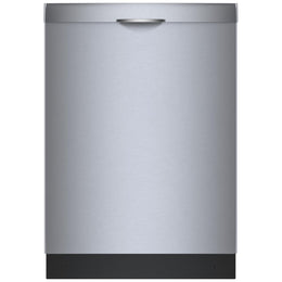 Bosch 300 Series SHS53CM5N Dishwasher, 24 inch Exterior Width, 46 dB Decibel Level, Full Console, Stainless Interior, 5 Wash Cycles, 16 Capacity (Place Settings), 3 Loading Racks, Wifi Enabled, Stainless Steel colour