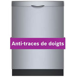Bosch 300 Series SHS53CM5N Dishwasher, 24 inch Exterior Width, 46 dB Decibel Level, Full Console, Stainless Interior, 5 Wash Cycles, 16 Capacity (Place Settings), 3 Loading Racks, Wifi Enabled, Stainless Steel colour