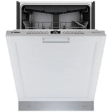 Bosch 300 Series SHV53D73UC Dishwasher, 24 inch Exterior Width, 46 dB Decibel Level, Fully Integrated, Stainless Interior, Custom Panel Ready, 6 Wash Cycles, 15 Capacity (Place Settings), 3 Loading Racks, Wifi Enabled