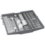 Bosch 300 Series SHV53EM3N Dishwasher, 24 inch Exterior Width, 46 dB Decibel Level, Fully Integrated, Stainless Interior, Custom Panel Ready, 5 Wash Cycles, 15 Capacity (Place Settings), 3 Loading Racks, Wifi Enabled, Panel Ready