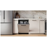 Bosch 300 Series SHV53EM3N Dishwasher, 24 inch Exterior Width, 46 dB Decibel Level, Fully Integrated, Stainless Interior, Custom Panel Ready, 5 Wash Cycles, 15 Capacity (Place Settings), 3 Loading Racks, Wifi Enabled, Panel Ready