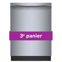 300 Series Dishwasher, 24", Brushed steel anti-fingerprint SHX53CM5N
