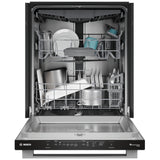 Bosch 300 Series SHX53DM5N Dishwasher, 24 inch Exterior Width, 46 dB Decibel Level, Fully Integrated, Stainless Interior, 5 Wash Cycles, 16 Capacity (Place Settings), 3 Loading Racks, Wifi Enabled
