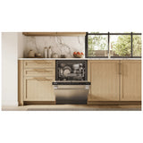 Bosch 300 Series SHX53DM5N Dishwasher, 24 inch Exterior Width, 46 dB Decibel Level, Fully Integrated, Stainless Interior, 5 Wash Cycles, 16 Capacity (Place Settings), 3 Loading Racks, Wifi Enabled