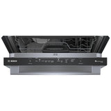 Bosch 100 Series SHX5AEM5N Dishwasher, 24 inch Exterior Width, 46 dB Decibel Level, Fully Integrated, Stainless Interior, 5 Wash Cycles, 15 Capacity (Place Settings), 3 Loading Racks, Wifi Enabled, Stainless Steel colour