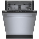 Bosch 100 Series SHX5AEM5N Dishwasher, 24 inch Exterior Width, 46 dB Decibel Level, Fully Integrated, Stainless Interior, 5 Wash Cycles, 15 Capacity (Place Settings), 3 Loading Racks, Wifi Enabled, Stainless Steel colour
