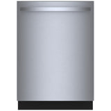 Bosch 100 Series SHX5AEM5N Dishwasher, 24 inch Exterior Width, 46 dB Decibel Level, Fully Integrated, Stainless Interior, 5 Wash Cycles, 15 Capacity (Place Settings), 3 Loading Racks, Wifi Enabled, Stainless Steel colour