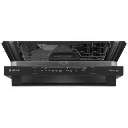 Bosch 100 Series SHX5AEM6N Dishwasher, 24" Built-In Dishwasher, WiFi Enabled, Black