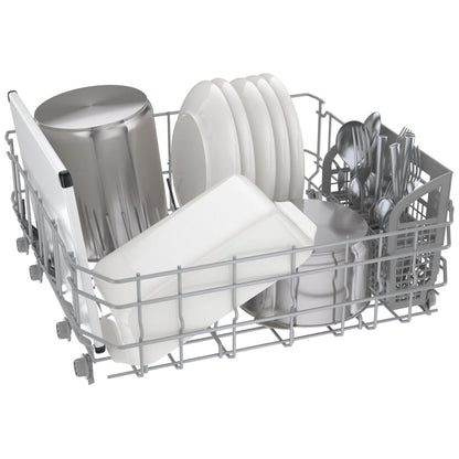 Bosch 100 Series SHX5AEM6N Dishwasher, 24" Built-In Dishwasher, WiFi Enabled, Black