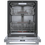 Bosch 800 Series SHX78CC5UC Dishwasher, 24 inch Exterior Width, 42 dB Decibel Level, Full Console, Stainless Interior, 9 Wash Cycles, 15 Capacity (Place Settings), 3 Loading Racks, Wifi Enabled, Stainless Steel colour