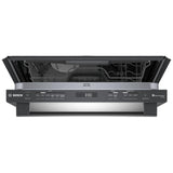 Bosch 800 Series SHX78CM4N Dishwasher, 24 inch Exterior Width, 42 dB Decibel Level, Fully Integrated, Stainless Interior, 8 Wash Cycles, 16 Capacity (Place Settings), 3 Loading Racks, Wifi Enabled, Black Stainless Steel colour