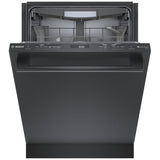 Bosch 800 Series SHX78CM4N Dishwasher, 24 inch Exterior Width, 42 dB Decibel Level, Fully Integrated, Stainless Interior, 8 Wash Cycles, 16 Capacity (Place Settings), 3 Loading Racks, Wifi Enabled, Black Stainless Steel colour