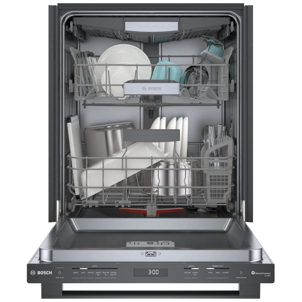 800 Series Dishwasher, 24", Brushed black steel anti-fingerprint SHX78CM4N