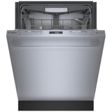 Bosch 800 Series SHX78CM5N Dishwasher, 24 inch Exterior Width, 42 dB Decibel Level, Fully Integrated, Stainless Interior, 8 Wash Cycles, 16 Capacity (Place Settings), 3 Loading Racks, Wifi Enabled, Stainless Steel colour