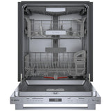 Bosch 800 Series SHX78CM5N Dishwasher, 24 inch Exterior Width, 42 dB Decibel Level, Fully Integrated, Stainless Interior, 8 Wash Cycles, 16 Capacity (Place Settings), 3 Loading Racks, Wifi Enabled, Stainless Steel colour