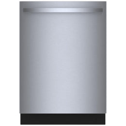Bosch 800 Series SHX78CM5N Dishwasher, 24 inch Exterior Width, 42 dB Decibel Level, Fully Integrated, Stainless Interior, 8 Wash Cycles, 16 Capacity (Place Settings), 3 Loading Racks, Wifi Enabled, Stainless Steel colour