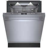 Bosch Benchmark Series SHX9PCM5N Dishwasher, 24 inch Exterior Width, 39 dB Decibel Level, Fully Integrated, Stainless Interior, 9 Wash Cycles, 16 Capacity (Place Settings), 3 Loading Racks, Wifi Enabled, Stainless Steel colour