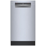 Bosch 300 Series SPE53C55UC Dishwasher, 18 inch Exterior Width, 46 dB Decibel Level, Full Console, Stainless Interior, 5 Wash Cycles, 10 Capacity (Place Settings), 3 Loading Racks, Wifi Enabled, Stainless Steel colour